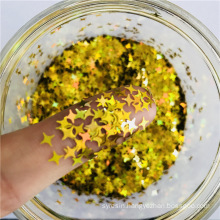 Glitter Amazon Four-pointed Star Glitter Sequin Star Shape Crystal Mud Slime Glitter Flakes for Decoration